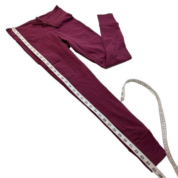NWT Columbia Joggers Wine Purple Drawstring Waist Cargo Pocket, Size S women's - Picture 9 of 9